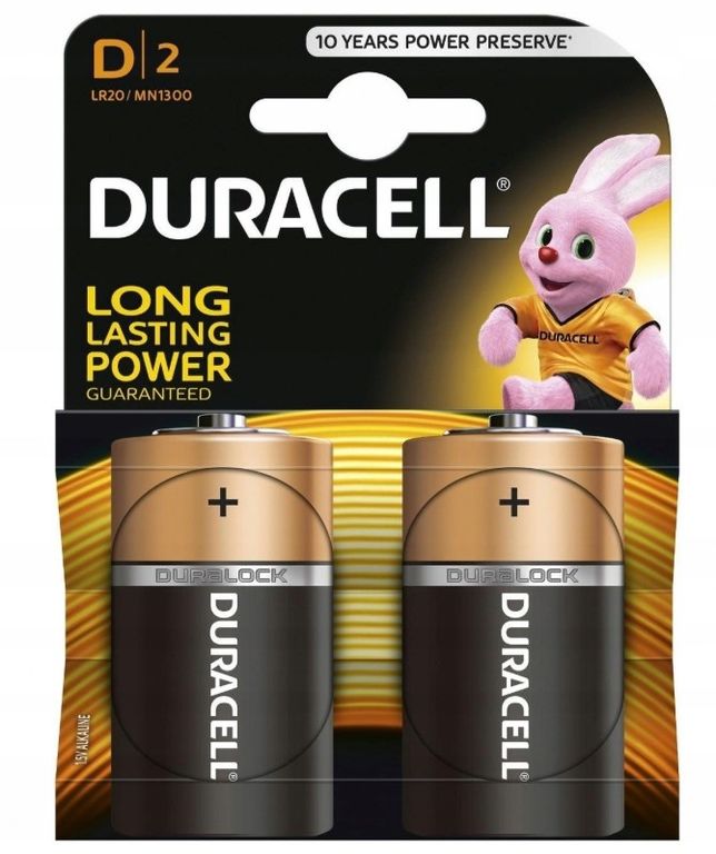 Батарейка Duracell Basic LR20 (D) BL2