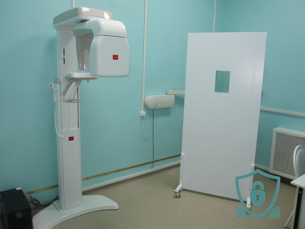 Ширма рентгенозащитная 3-х секционная 500x800x500x2000 мм, Pb 1 мм, белая 14