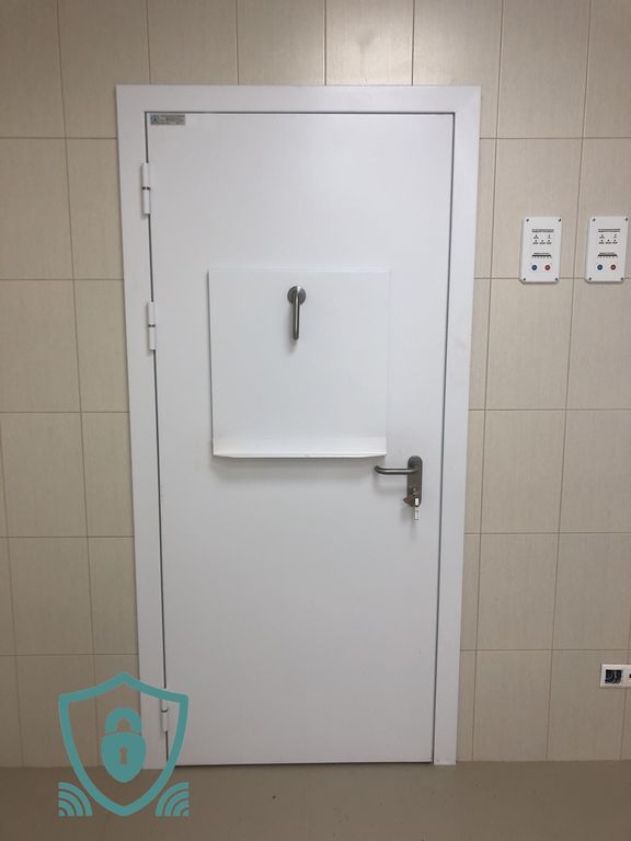 Дверь рентгенозащитная 980x2080 мм, Pb 1 мм, белая 1