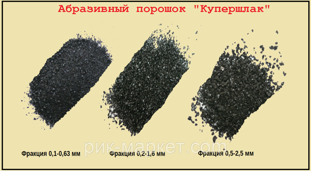 КУПЕРШЛАК Абразив для АСО "КУПЕР" - С1 (0,5-2,5 мм)