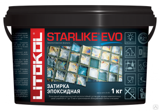 Эпоксидная затирка для швов "LITOKOL" STARLIKE EVO S.215 Tortora, 1 кг. 
