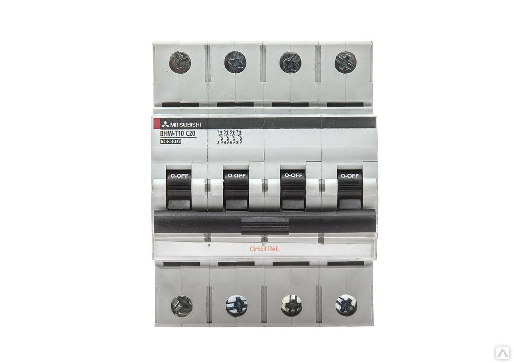 Выключатель автоматический BHW-T10 4P TYPE C 50A