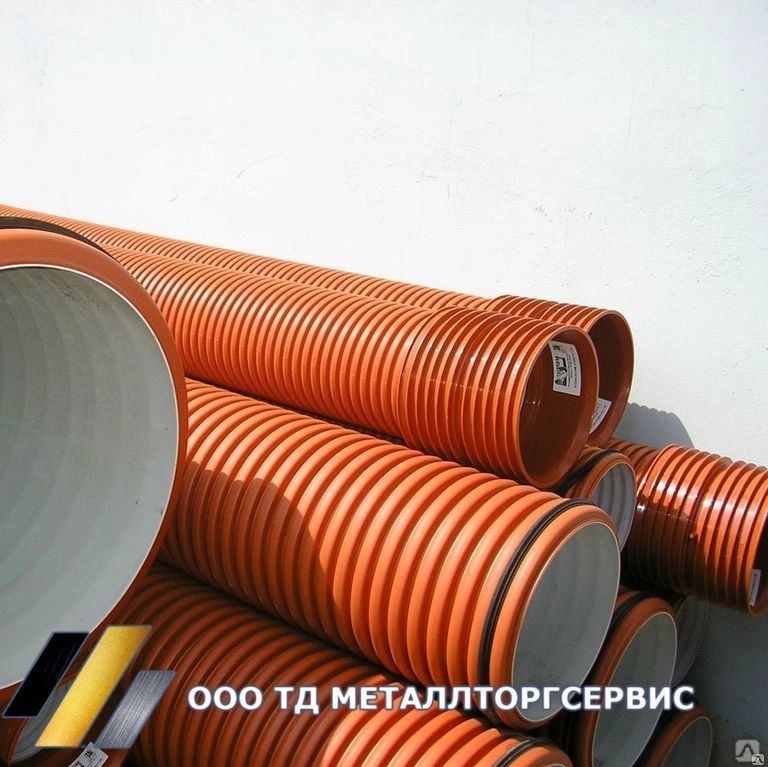 Труба ПВХ гофрированная 60 мм для канализации