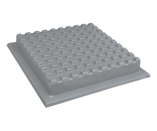 Формы для тактильной плитки 300x300x56 с квадратными рифами