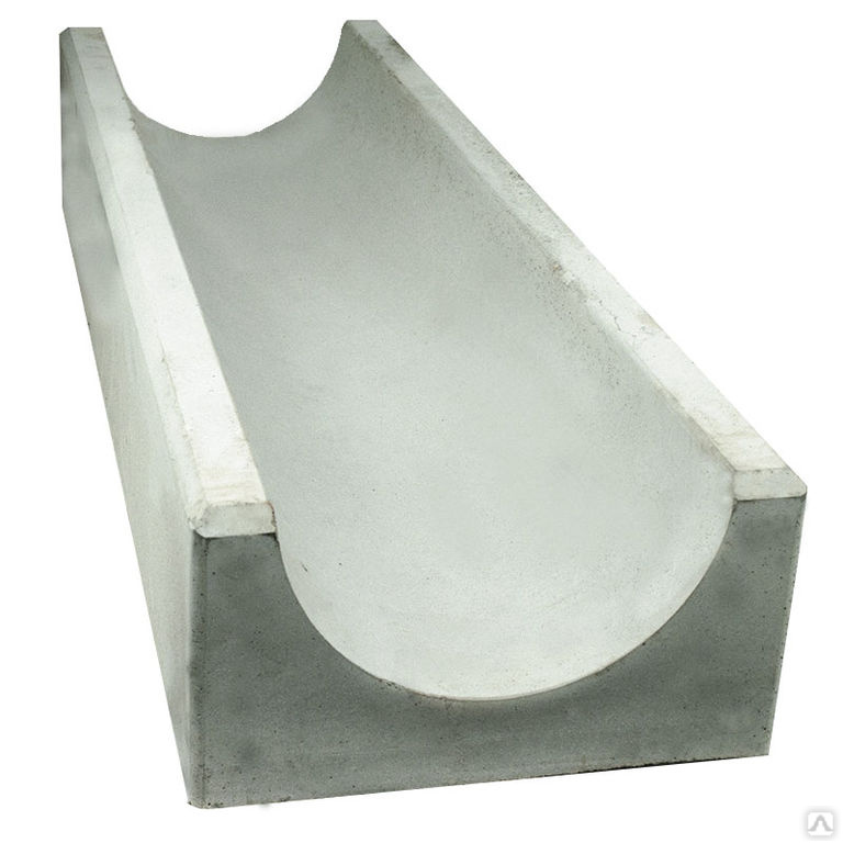 Лотки водоотводные бетонные крашеный черно-белые 1000x213х215, цена в .