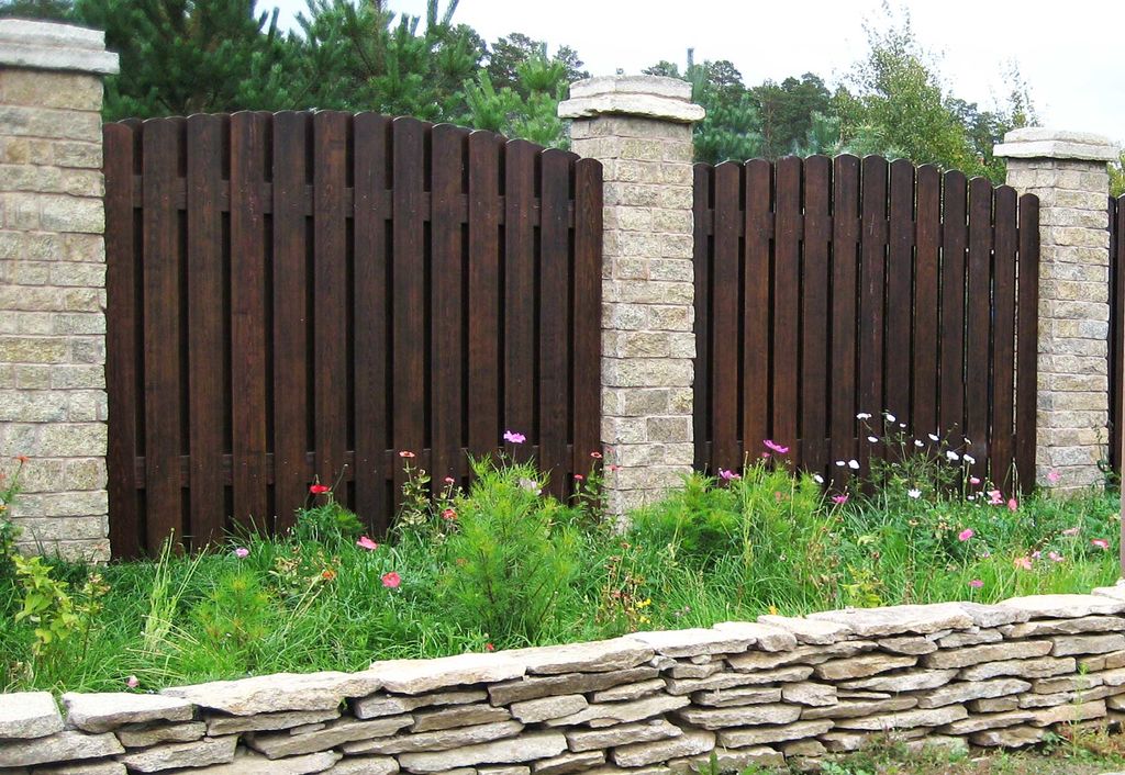 Забор деревянный 2x1,5 м