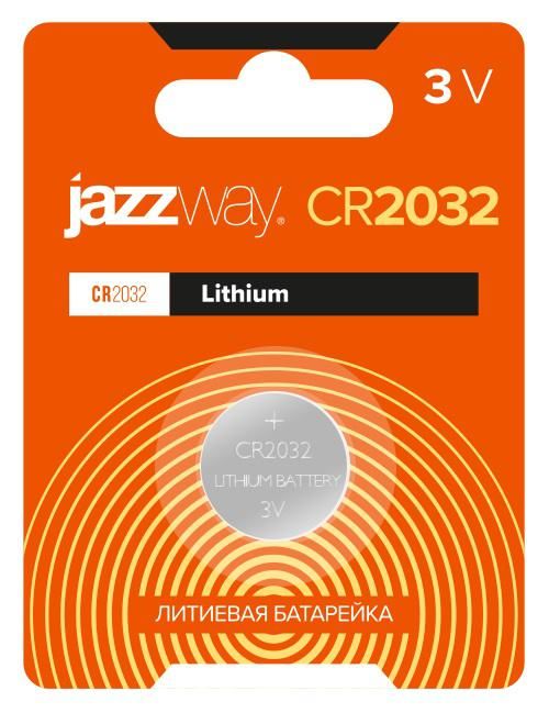 Элемент питания литиевый CR2032 BL-1 JAZZway 2852892 JazzWay