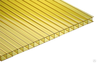 Поликарбонат 6 мм Ultra Желтый 2,1х6 м 