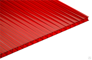 Поликарбонат 6 мм Ultra Красный 2,1х6 м 