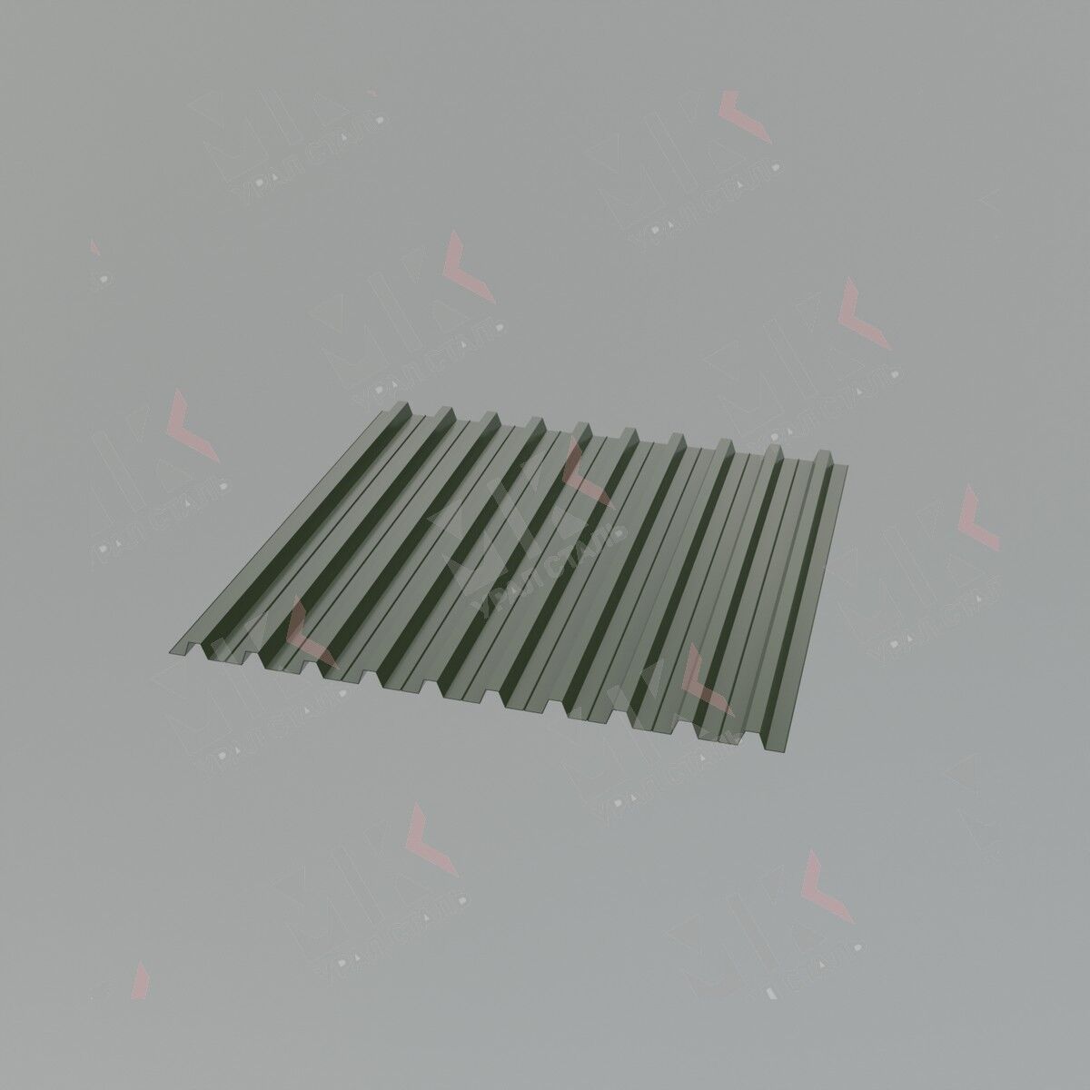 Профнастил С10 RAL 6020 хромовый зелёный 0.5 мм Quarzit Grand Line